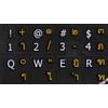 Thai-English Non Transparent Black Background Keyboard Stickers for Computer Laptops Desktop