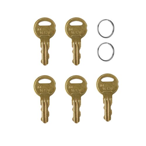 KLIVYA 84-16120 4001-035 Door-King Keys for Gate Telephone Entry System Keypads,Operators and Gate Openers,Copper,Pack of 5