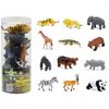 RECUR 12PCS Assorted Wild Animals PLAYSET, Ages 3+