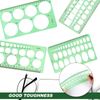 Circle Stencil Template for Drawing, Plastic Circles Geometric Stencils Measuring Templates Rulers Tool for Drafting Crafts Reusable