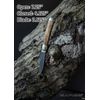 sarge knives Nickel Back Burl - Maple Burl Lock Back Folder