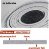 Reflective Foam Core Insulation Radiant Bsrrier 5mm 16Sqft Foil wrap 2side