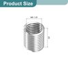 sourcing map 30Pcs Helical Threaded Inserts, M8-1.25x2D 304 Stainless Steel Threaded Socket, Thread Repair Insert for Plastic Wood Thread Repair