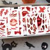 20 Sheets Halloween Tattoos, Halloween Zombie Makeup Kit Tattoos Face Stickers Bleeding Wound Vampire Bite Tattoo, for Halloween Make up Accessories Party Cosplay Costume Decorations