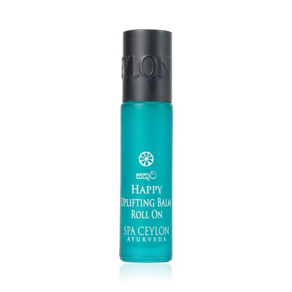 SPA CEYLON Happy Uplifting Balm Roll On | Naturally Refreshing & Revitalizing | Vegetarian | Aromatherapy