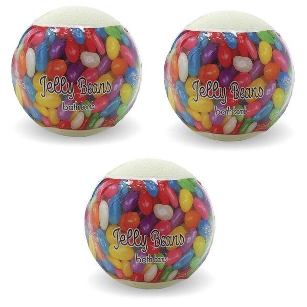 Primal Elements Bath Bomb Set of 3 JELLY BEAN Bath Bombs