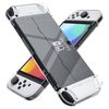 [Improved Version] Dockable Clear Case for Nintendo Switch OLED 2021, FANPL Protective Case Cover for Switch OLED and Joy Con Controller - Strong and Durable, Not Easy to Fall Off