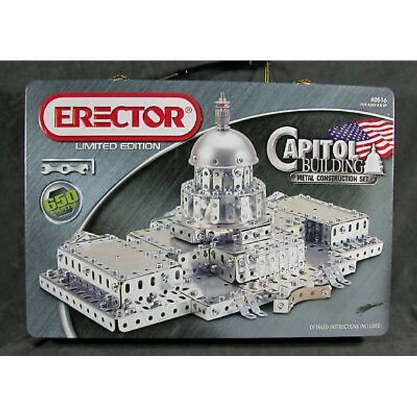 Erector Limited Edition Capitol Building Construction Set Carry Case