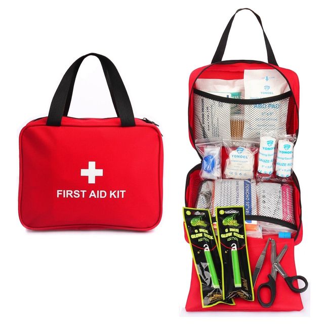 240pc First Aid Kit Bag All Purpose Emergency Survival Home Car Medical  Travel