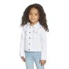 Levi's Girl's Denim Trucker Jacket, White, L