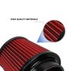 4inch/100mm Red High Flow Inlet Cold Air Intake Cone Replacement Dry Air Filter