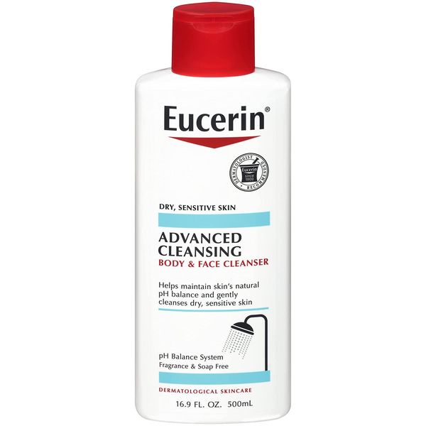 Eucerin Advanced Cleansing Body and Face Cleanser 16.9 oz