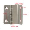 2PCS Three Fold Retro Shutter Hinge,Half-Surface Chest Hinges,Folding Butt Door Hinges,15mm Splint
