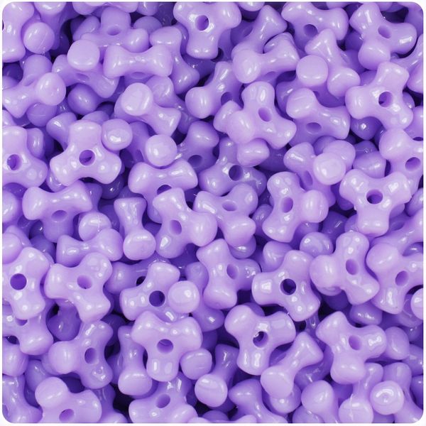 BeadTin Lilac Opaque 11mm TriBead Craft Beads (500pcs)