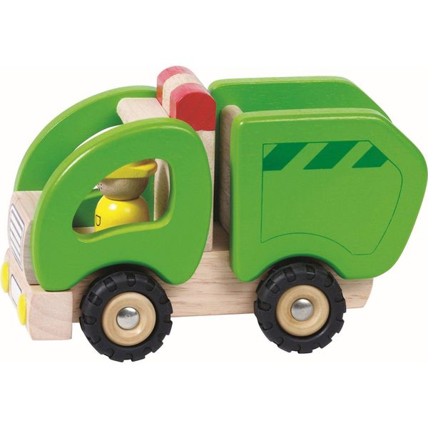 Goki Wooden Dustbin Lorry (Small)
