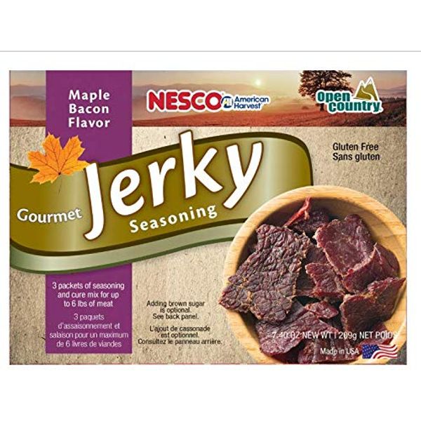 Nesco BJM-6, Gourmet Jerky Seasoning, Bacon Maple Flavor, 3Count, 7.40 Ounce (Pack of 1)