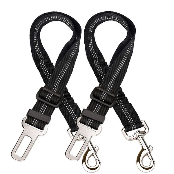 2x Hassle-free Seatbelt Clip Cat Dog Pet Safety Car Strap Seat Belt Harness Lead