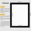 FRAMOREY A5 Size Black Frame – Thin Thin Matt Moulding with Perspex Front – Stylish Engineered Wood Frame for Tabletop or Wall Mount Use