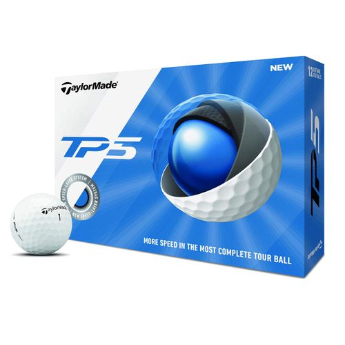 TaylorMade TP5 Golf Balls, Mint (AAAAA) Quality, White, 12pk