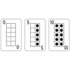 LEARNING ADVANTAGE Ten Frame Playing Cards - Set of 44 - Learn and Recognize Numbers 1-10 - Practice Subitizing - Early Math Resource