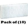 (10) ea 3M # 8440 Doodlebug 4-5/8" x 10" White Cleaning Pads