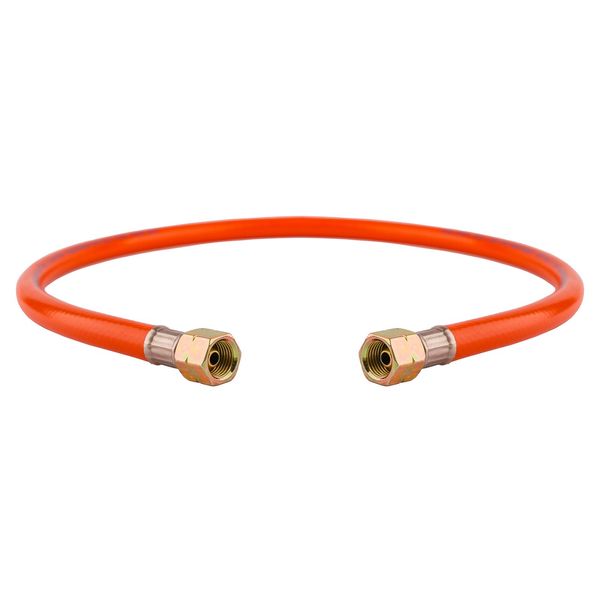 BFG Propane Butane Gas Hose Pipe, 200cm, 2 x 1/4" Female Threads, Hose Connector Compliant with BS EN16436-1:2014 Class 2, Max. Pressure 10 Bar, 6.3mm Ideal for Gas BBQ, Camping Gas, Patio Gas Bottle