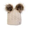 HY Equestrian Childrens Morzine Bobble Hat One Size Blush