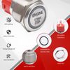 APIELE Push Start Ignition Switch, Off-(ON) Instant Engine Start Push Button Switch, 12V Waterproof Car Engine Push Button Switch with LED Light for Car(RED LED)
