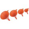 4 PIECE PLASTIC FUNNEL SET FOR KITCHEN & GARAGE Garden Engine Tool Heavy Duty