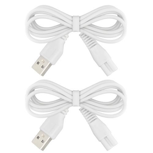 2 PCS Charger Cord Replacement for Pritech Electric Feet Callus Remover Foot Pedicure, USB Power Adapter Charging Cable