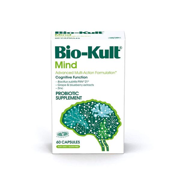 Bio-Kult Mind, Probiotic, Bacillus Subtilis PXN 21, Targets Cognitive Function, with Zinc Citrate, 60 Count