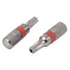 sourcing map 1/4" Hex Shank Magnetic T20 Torx Security Screwdriver Bit Gray 4pcs