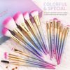 Docolor Makeup Brushes Sets 16piece,Premium Synthetic Professional Makeup Brushes with Rainbow Box,for Face Foundation Blending,Blush,Concealer,Hightlight,Eyeshadow,Eyeline,Lip Brush