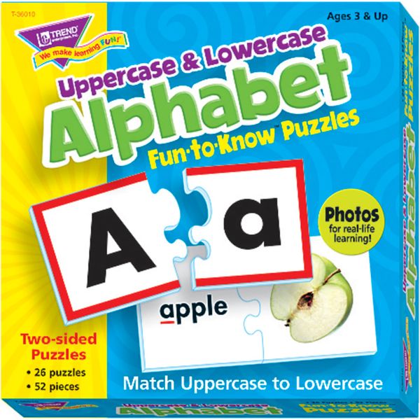 Fun-to-Know® Puzzles: Uppercase & Lowercase Alphabet