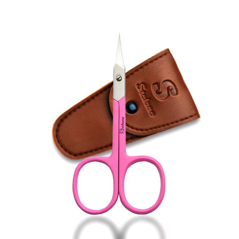 Stelone Cuticle Scissors Extra Fine Curved - Stainless Steel ...