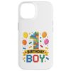 Birthday Boy Builder Bro I’m 1 Year Old Building Blocks Case for iPhone 14