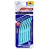 Dental Pro Interdental Brush, L-Shaped, Slightly Thick, Size 4 (M) Pack of 10, 10 Pieces (x1)