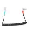 HangTon Coiled Timecode Cable Right Angle 5 Pin to Straight 5 Pin for ARRI Alexa Mini Camera