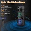 Dual 6.5"BT Party Bluetooth Speaker System Big Led Portable Stereo Tailgate Loud