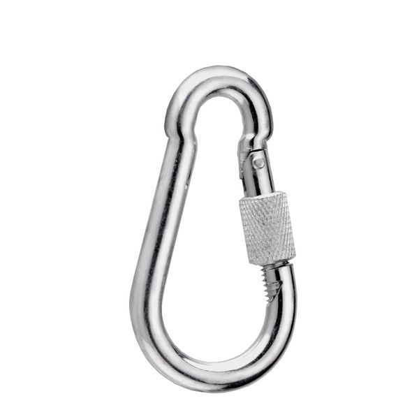 CONNEX DY270866 Fireman s snap Links with Screws A2, Silber