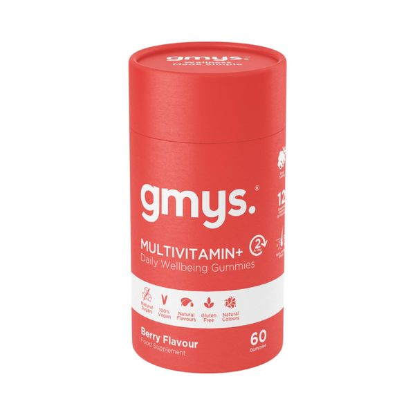 gmys Multivitamin+ Daily Wellbeing Gummies - Vitamin C Gummies with Zinc, Biotin & Folic Acid - Immune Support, Energy Boost & Beauty Enhancement - 12 Essential Nutrients - 60 Gummies