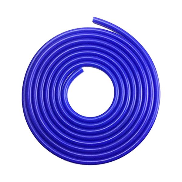 Silicone Hose, Inner Diameter 0.2 inch (4 mm), Blue, Heat Resistant, General Purpose, Vacuum Hose, Car, Silicone Hose (0.16 x 1.6 ft (4 mm x 3 m)