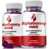 (2 Pack) AlphaGummy Max for Men, Advanced Alpha Gummy s Male Support Formula