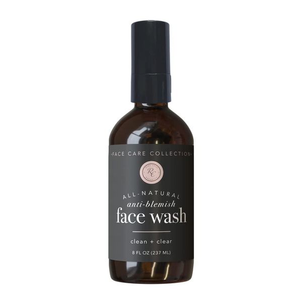 Rowe Casa Organics Anti-Blemish Face Wash, All-Natural Cleansing Face Wash for All Skin Types, 8 FL Oz