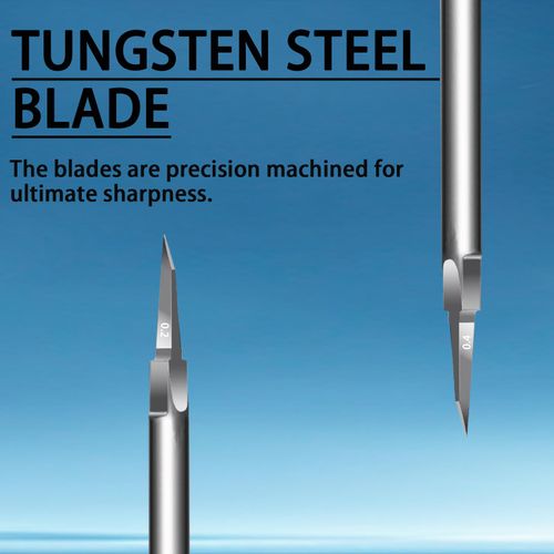 DULIWO Model Scribing Blade - Tungsten Steel Dual Thickness 0.20mm & 0.40mm Replacement Blades for Gundam, RG Models, Plastic/Resin Kits, Panel Line Scriber - Hobby Tool for Model Building
