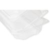 Karat 9" x 5" PET Plastic Hinged Containers - 250 pcs, FP-HC95PET-1C