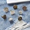 YFFSFDC Button Pins Perfect for Jeans, Removable and No Jumper Pin Sewing, Adjustable Metal Buttons, Increase or Decrease Pants Waist, Jacket Trouser Replacement Buttons(8 Pieces in 1 Set)
