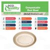 26oz Eco-Friendly Compostable Oval Burrito Bowls – Natural & Biodegradable 200pc