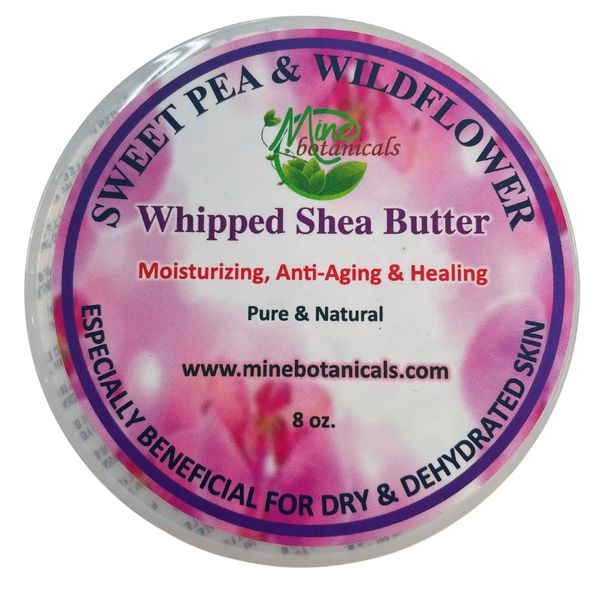 Mine Botanicals Sweet Pea & wildflower whipped shea butter