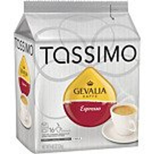 Tassimo Coffee T-discs; Gevalia, Espresso, 16/box